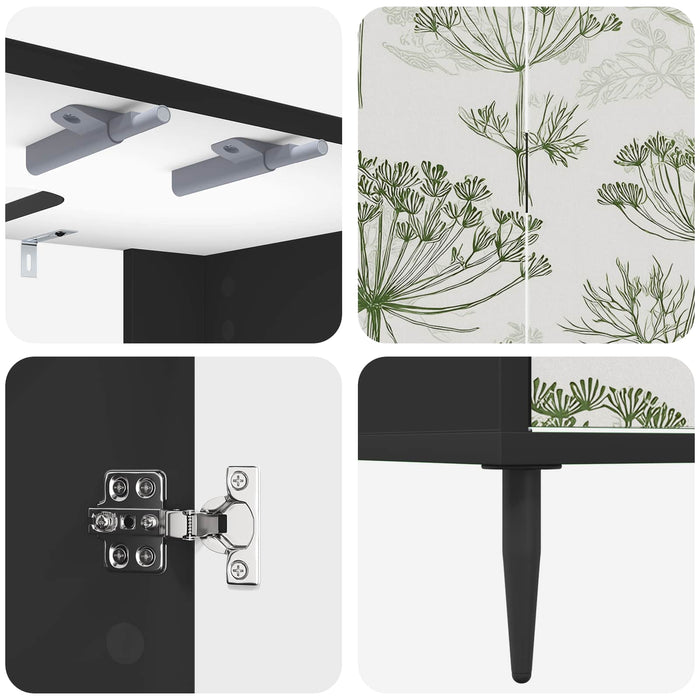 Dulap de Baie GOTHA Stejar Negru 60 x 40 x 61 cm Lemn prelucrat WALTI