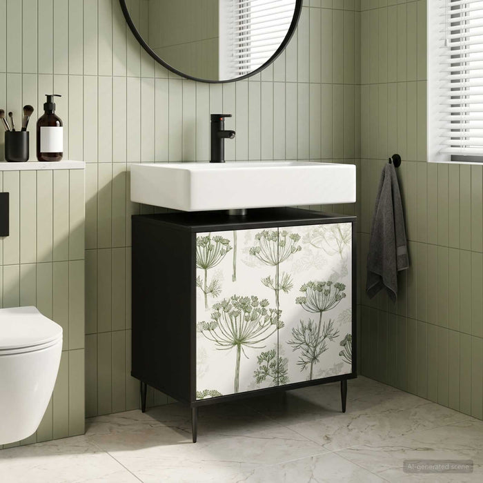 Dulap de Baie GOTHA Stejar Negru 60 x 40 x 61 cm Lemn prelucrat WALTI