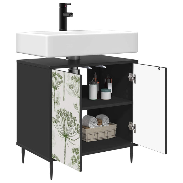 Dulap de Baie GOTHA Stejar Negru 60 x 40 x 61 cm Lemn prelucrat WALTI