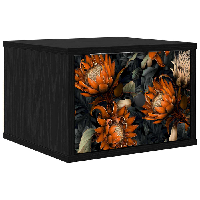 Noptieră suspendată LOCHEM Stejar Negru 36 x 33 x 25 cm WALTI