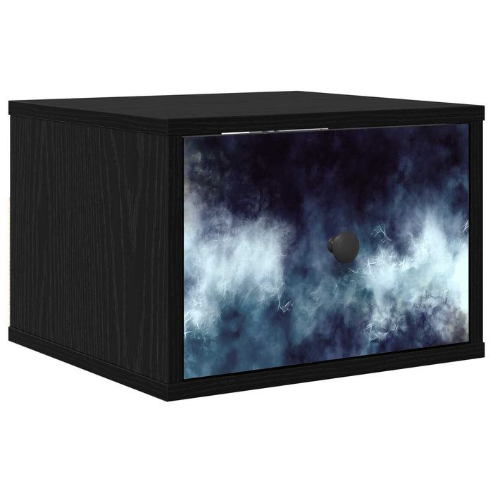 Noptieră suspendată RAALTE Stejar Negru 36 x 33 x 25 cm WALTI