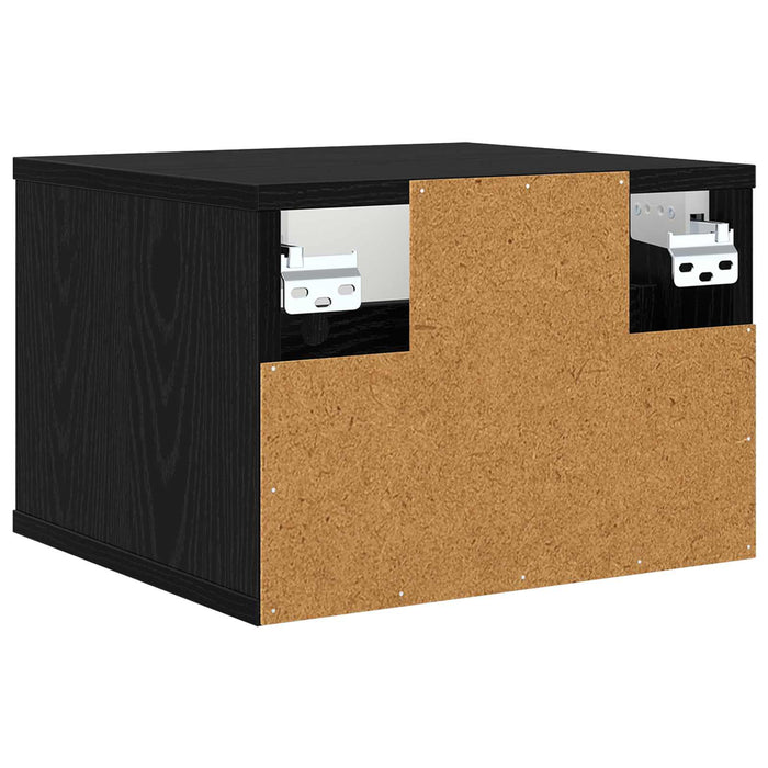 Noptieră suspendată HEESCH Stejar Negru 36 x 33 x 25 cm WALTI