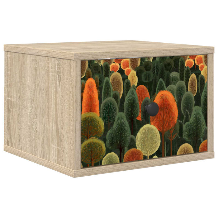 Noptieră suspendată ZAANDAM Stejar Sonoma 36 x 33 x 25 cm WALTI