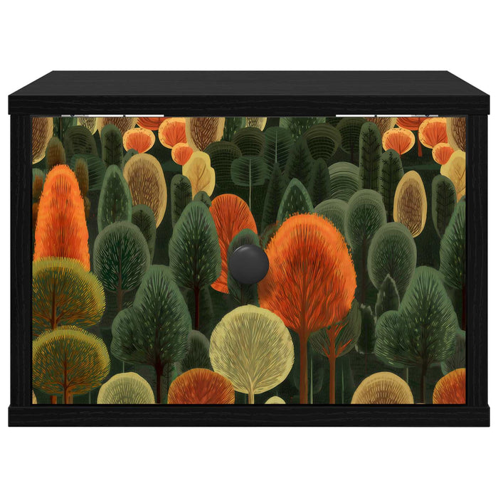Noptieră suspendată ZAANDAM 2 buc. Stejar Negru 36 x 33 x 25 cm WALTI