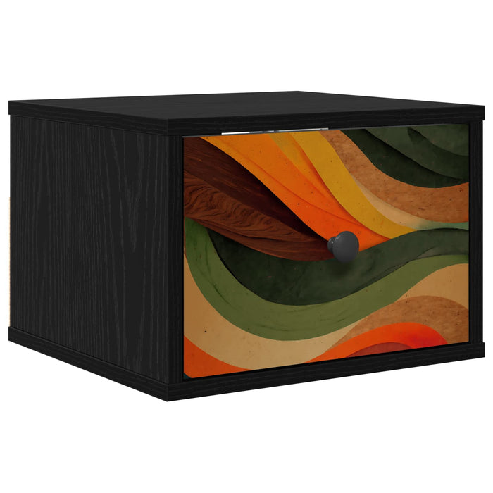 Noptieră suspendată BONN Stejar Negru 36 x 33 x 25 cm WALTI