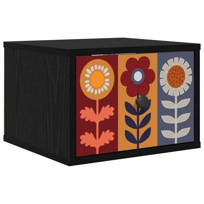 Noptieră suspendată ESSEN Stejar Negru 36 x 33 x 25 cm WALTI