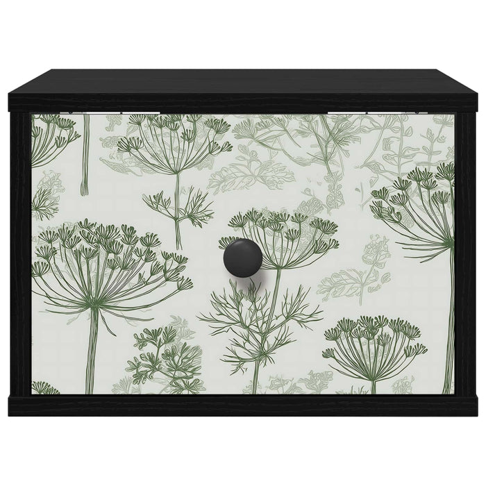 Noptieră suspendată GOTHA Stejar Negru 36 x 33 x 25 cm WALTI