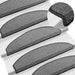 Mochete autocolante pentru scară Semicircular 15 pcs Gri închis - WALTI WALTI