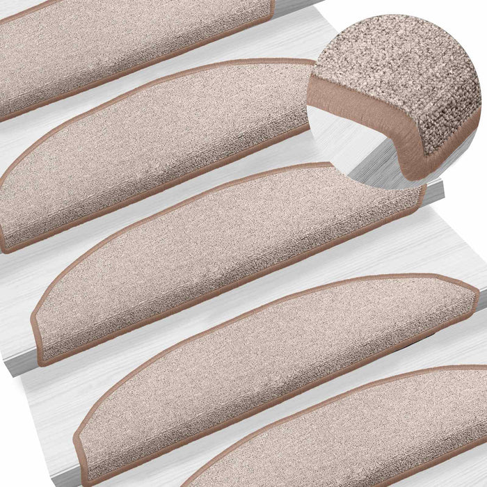Mochete autocolante pentru scară 15 pcs Maro deschis - WALTI WALTI