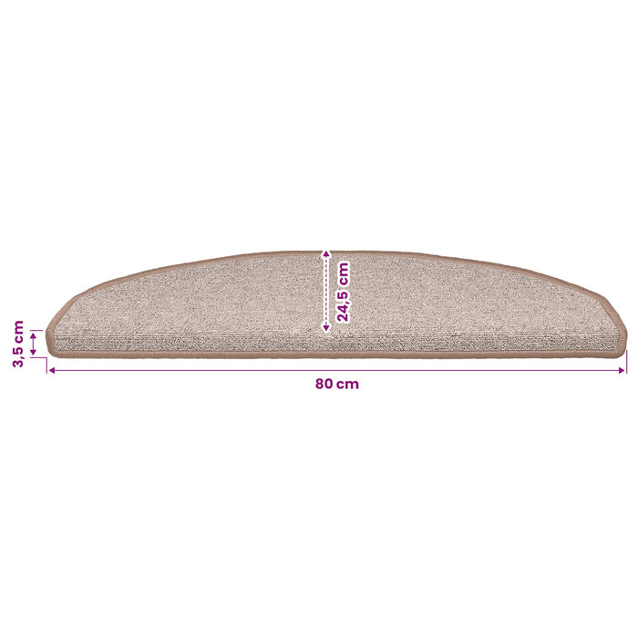 Mochete autocolante pentru scară 15 pcs Maro deschis - WALTI WALTI