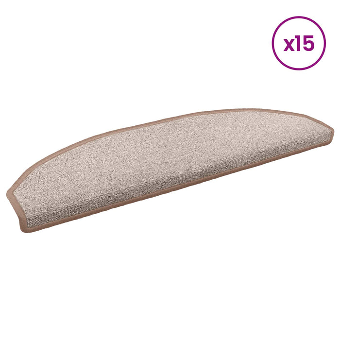 Mochete autocolante pentru scară 15 pcs Maro deschis - WALTI WALTI