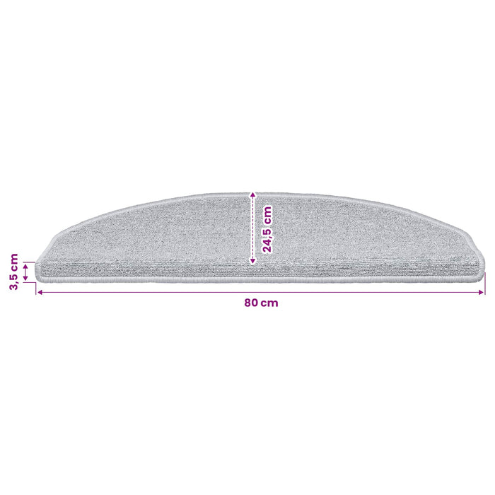 Mochete autocolante pentru scară 15 pcs Gri deschis - WALTI WALTI