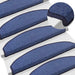 Mochete autocolante pentru scară Semicircular 15 pcs albastru - WALTI WALTI
