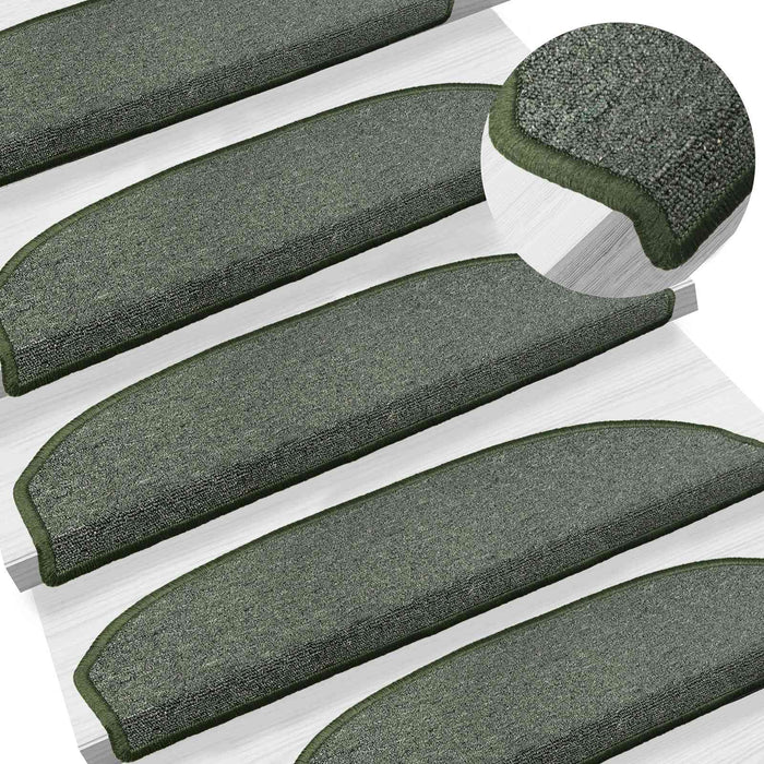 Mochete autocolante pentru scară 15 pcs Verde închis - WALTI WALTI