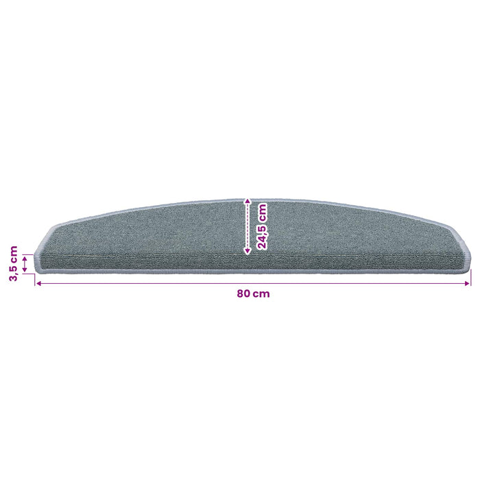 Mochete autocolante pentru scară 15 pcs Albastru Mării - WALTI WALTI