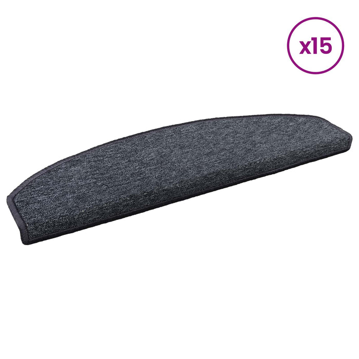 Mochete autocolante pentru scară 15 pcs Gri închis și albastru - WALTI WALTI