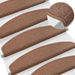 Mochete autocolante pentru scară 15 pcs Maro 80 x 24,5 x 3,5 cm - WALTI WALTI