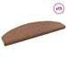 Mochete autocolante pentru scară 15 pcs Maro 80 x 24,5 x 3,5 cm - WALTI WALTI