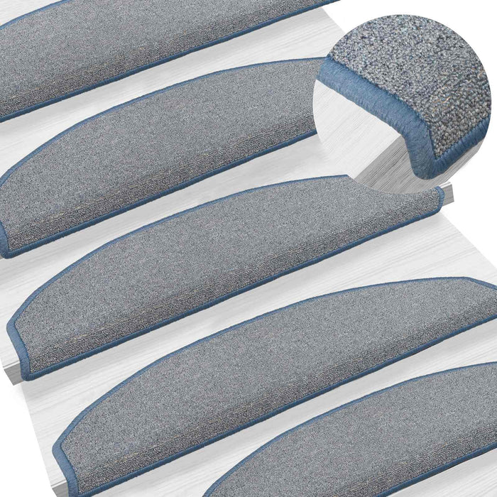Mochete autocolante pentru scară 15 pcs Gri deschis și albastru - WALTI WALTI