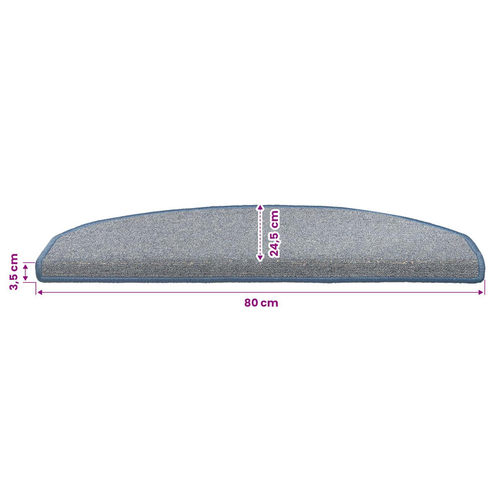 Mochete autocolante pentru scară 15 pcs Gri deschis și albastru - WALTI WALTI