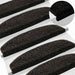 Mochete autocolante pentru scară Semicircular 15 pcs Antracit - WALTI WALTI