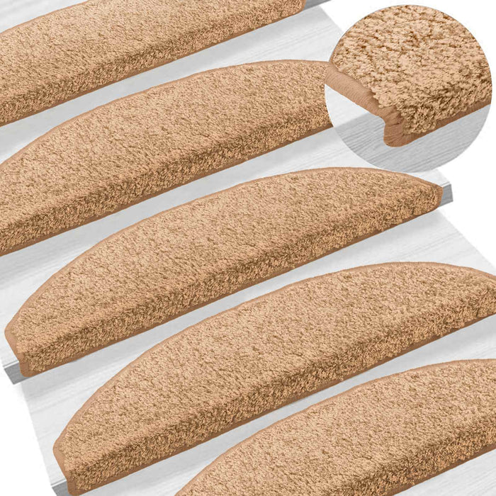 Mochete autocolante pentru scară 15 pcs Bej 80 x 24,5 x 3,5 cm - WALTI WALTI