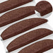 Mochete autocolante pentru scară 15 pcs Maro 80 x 24,5 x 3,5 cm - WALTI WALTI