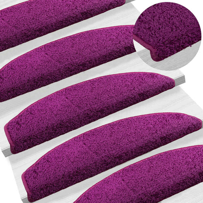 Mochete autocolante pentru scară Semicircular 15 pcs Violet - WALTI WALTI