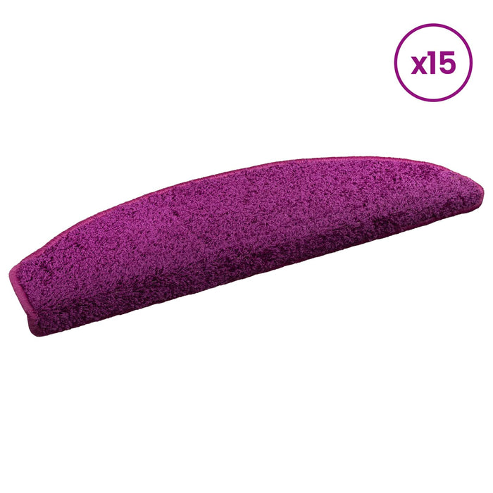 Mochete autocolante pentru scară Semicircular 15 pcs Violet - WALTI WALTI