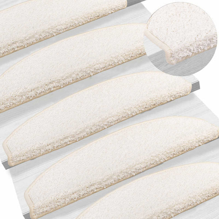 Mochete autocolante pentru scară 15 pcs Alb 80 x 24,5 x 3,5 cm - WALTI WALTI