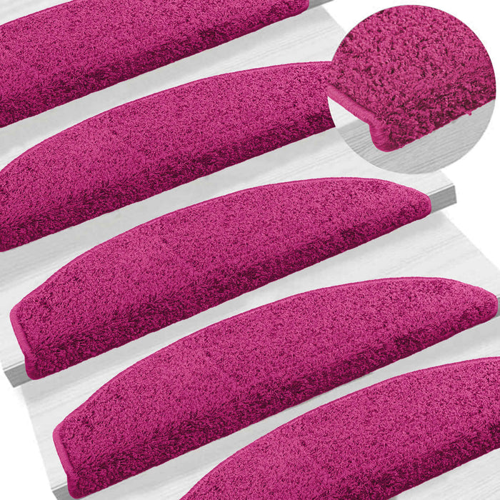Mochete autocolante pentru scară 15 pcs Roz 80 x 24,5 x 3,5 cm - WALTI WALTI