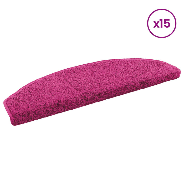 Mochete autocolante pentru scară 15 pcs Roz 80 x 24,5 x 3,5 cm - WALTI WALTI