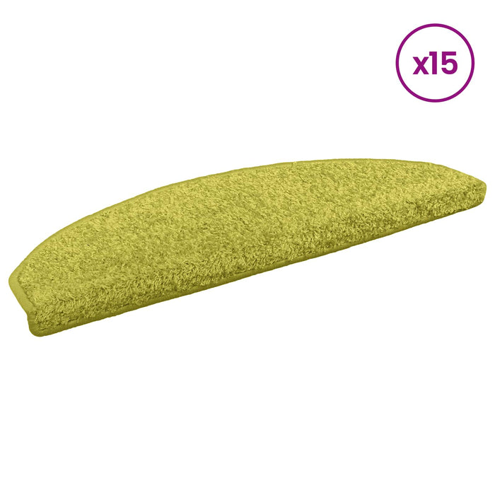 Mochete autocolante pentru scară Semicircular 15 pcs Verde - WALTI WALTI