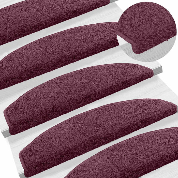 Mochete autocolante pentru scară 15 pcs Vișiniu închis - WALTI WALTI