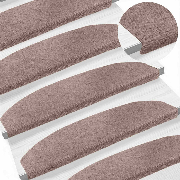 Mochete autocolante pentru scară 15 pcs Bej 80 x 24,5 x 3,5 cm - WALTI WALTI