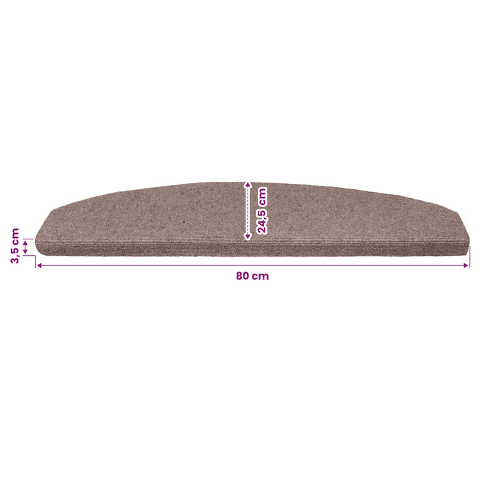 Mochete autocolante pentru scară 15 pcs Bej 80 x 24,5 x 3,5 cm - WALTI WALTI