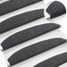 Mochete autocolante pentru scară Semicircular 15 pcs Gri închis - WALTI WALTI