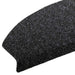 Mochete autocolante pentru scară Semicircular 15 pcs Negru - WALTI WALTI