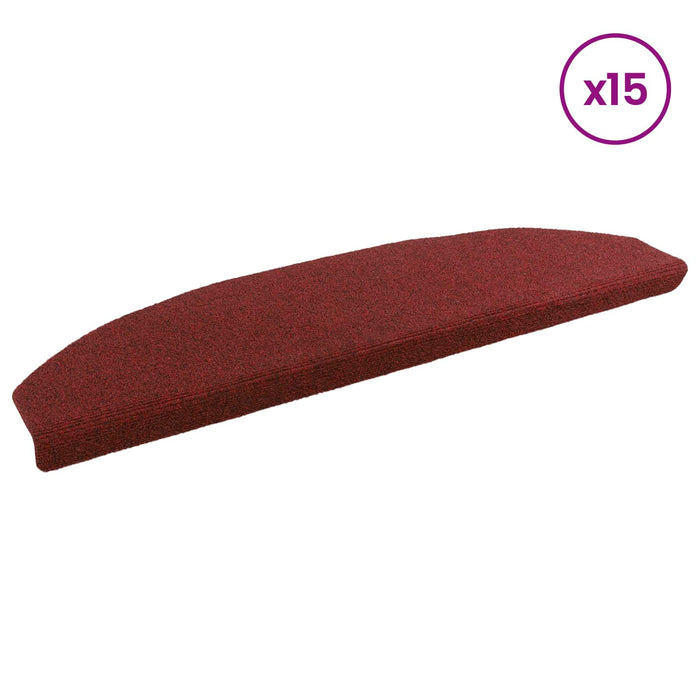 Mochete autocolante pentru scară 15 pcs Roșu Bordeaux - WALTI WALTI