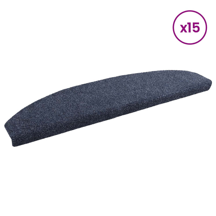 Mochete autocolante pentru scară Semicircular 15 pcs albastru - WALTI WALTI