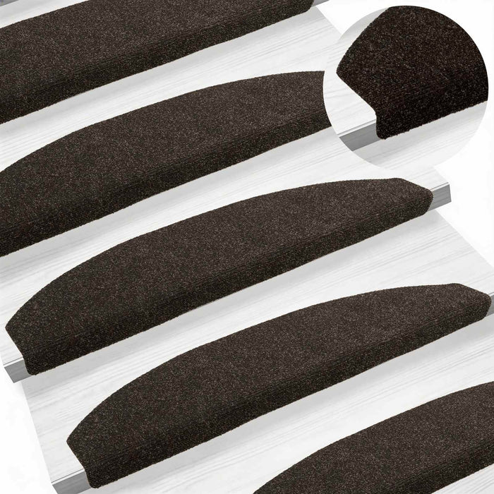 Mochete autocolante pentru scară 15 pcs Maro închis - WALTI WALTI