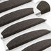 Mochete autocolante pentru scară Semicircular 15 pcs Antracit - WALTI WALTI