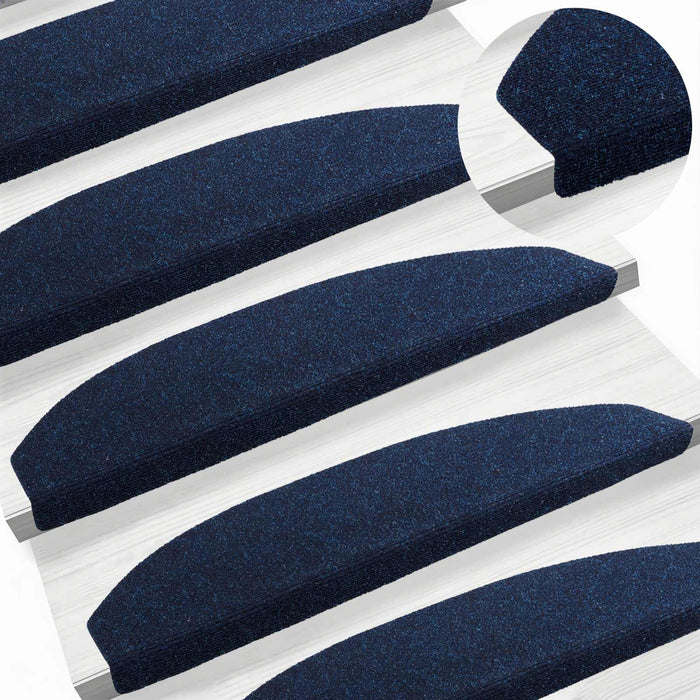 Mochete autocolante pentru scară Semicircular 15 pcs Bleumarin - WALTI WALTI