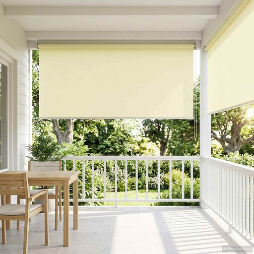 Rulou exterior protecție UV Crem 185 x 230 cm (L x H) Poliester - WALTI WALTI