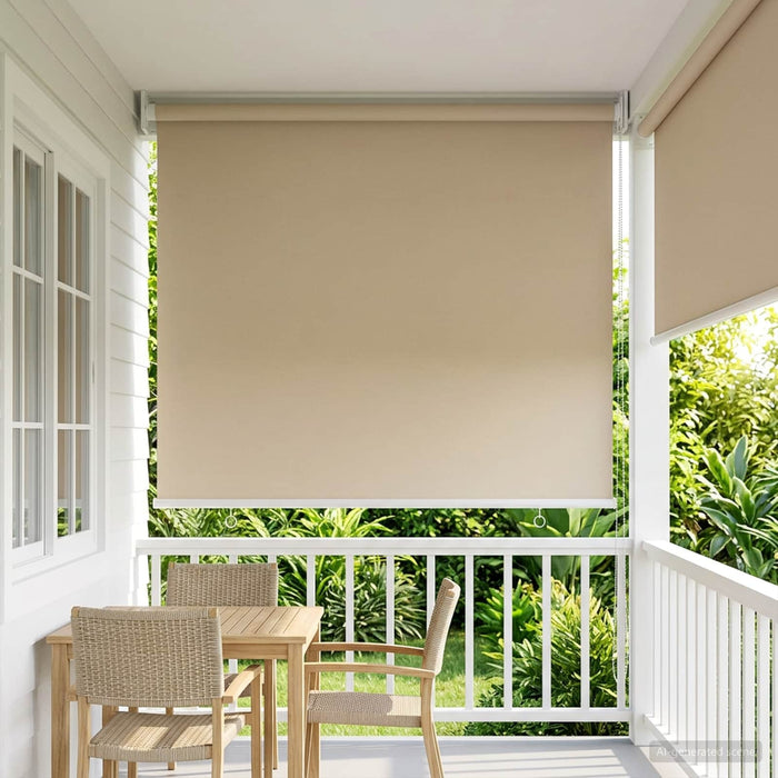 Rulou exterior protecție UV Bej 65 x 230 cm (L x H) Poliester WALTI
