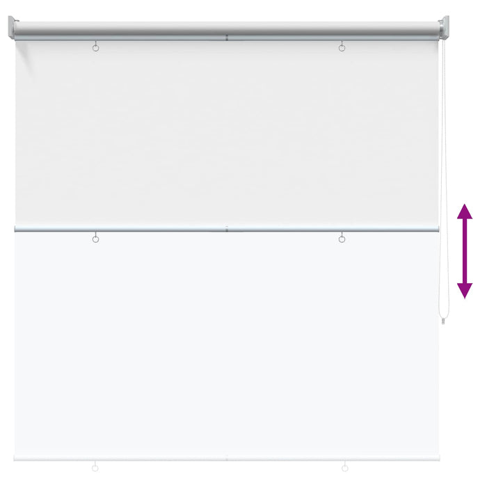 Rulou exterior protecție UV Alb 125 x 140 cm (L x H) Poliester WALTI