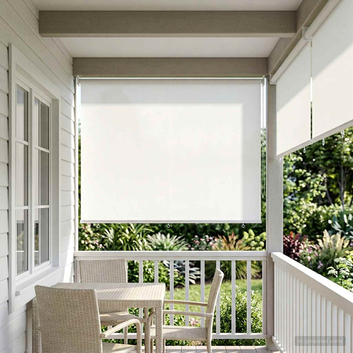 Rulou exterior protecție UV Alb 205 x 140 cm (L x H) Poliester WALTI