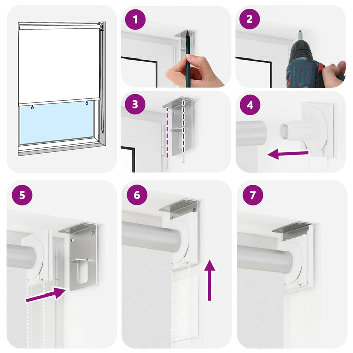 Rulou exterior protecție UV Alb 105 x 230 cm (L x Î) Poliester WALTI