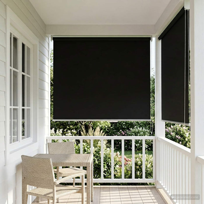 Rulou exterior protecție UV Negru 65 x 140 cm (L x H) Poliester WALTI
