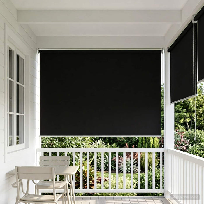 Rulou exterior protecție UV Negru 125 x 140 cm (L x H) WALTI